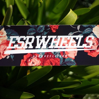 ESR Wheels SLAP DECAL FLORAL BLACK 8'X3'
