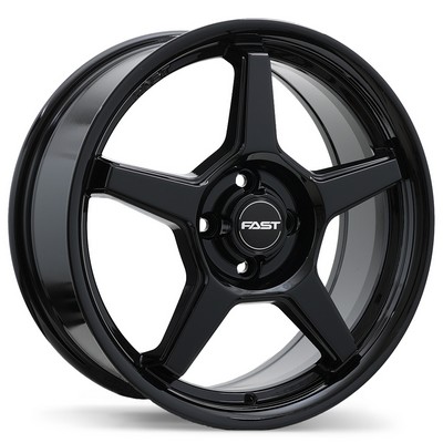 Fast Wheels Wheels Flair Gloss Black 17x7 4X100 et42 cb60.1