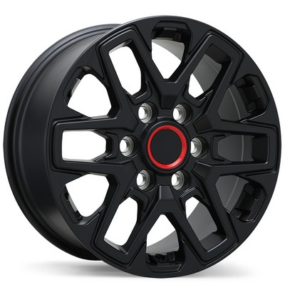 Replika Wheels R262 Satin Black 17x8 6X139.7 et55 cb95.1