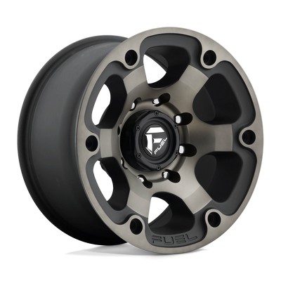 Fuel 1PC D564 BEAST MATTE BLACK DOUBLE DARK TINT 17X9 5X139.7 ET-12 CB108.1